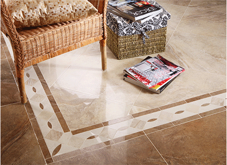 客厅地面印度砂岩瓷砖美缝效果